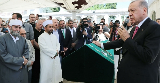 Cumhurbaşkanı Erdoğan Hacı Nimet Kaya'nın Cenaze Törenine Katıldı