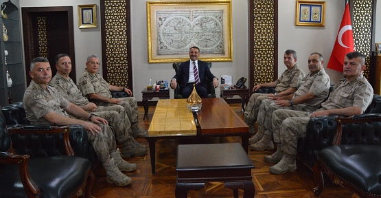 Jandarma Genel Komutan Yardımcısı Korgeneral Hüseyin Kurtoğlu, Vali Bektaşoğlu’na Nezaket  Ziyaretinde Bulundu