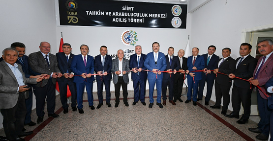 Hisarcıklıoğlu, Siirt TSO Arabuluculuk ve Uyum Merkezi'nin Açılışını Yaptı