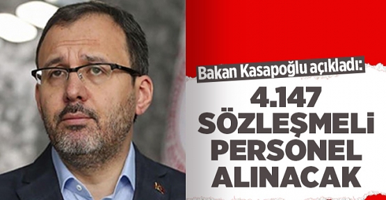 Gençlik ve Spor Bakanlığı'na 4 Bin 147 Personel Alınacak