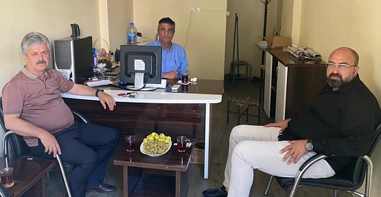 Tillo Belediye Başkanı İdham Aydın Medya Siirt Büromuzu Ziyaret Etti