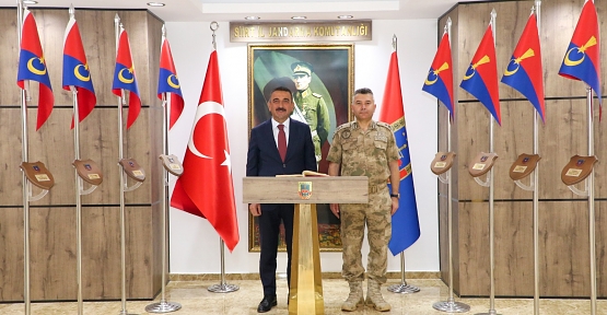 Vali Hacıbektaşoğlu, İl Jandarma  Komutanı Büyük’e Hayırlı Olsun Ziyaretinde Bulundu