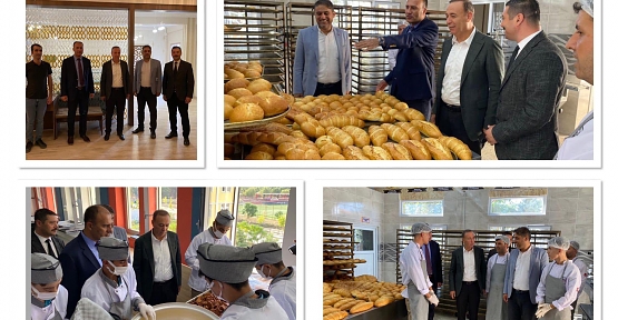 Osman Ören, Endüstriyel Ekmek Üretim Tesisinde incelemelerde Bulundu