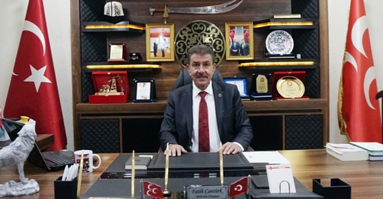 MHP İl Başkanı Fatih Cantürk’ten 29 Ekim Cumhuriyet Bayramı Kutlama Mesajı