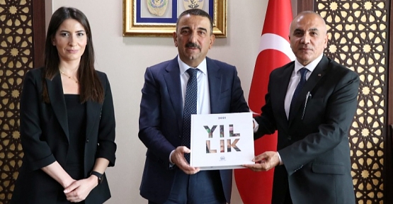 Vali Hacıbektaşoğlu Anadolu Ajansı Diyarbakır Bölge Müdürü Yakut’u Kabul Etti