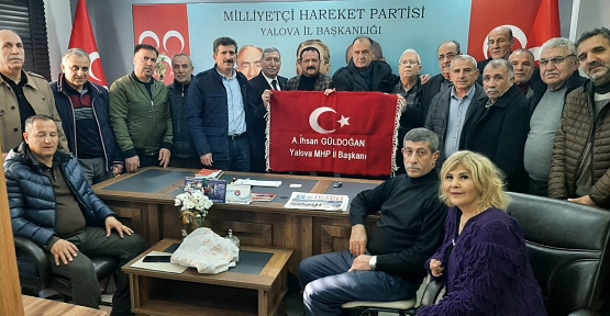 Yalova Siirtliler Derneğinden MHP İl Başkanı Güldoğan’a Hayılı Olsun Ziyareti