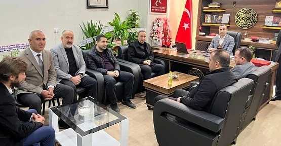 Osman Ören’den MHP İl Başkanı Tükenmez’e Hayırlı Olsun Ziyareti