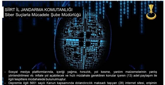 Depremle İlgili Asılsız Paylaşımlar Hakkında İşlem Yapıldı