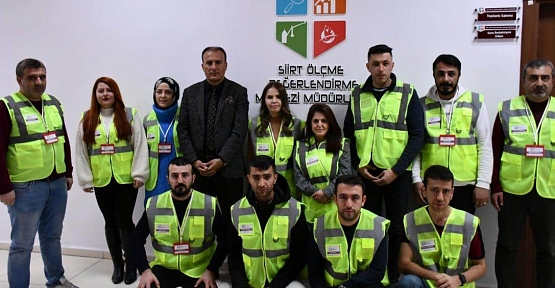 Siirt Ölçme Değerlendirme Ekibi Malatya İline Gönderilmek Üzere Hazırlıklarını Tamamladı