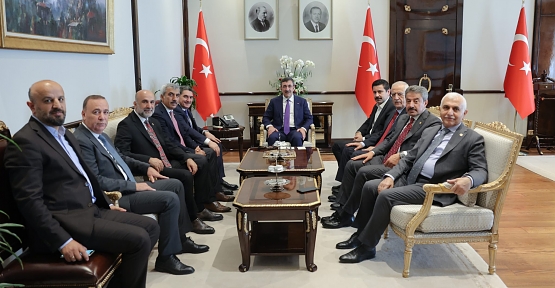 Mervan Gül ve Osman Ören’den Cumhurbaşkanı Yardımcısı Cevdet Yılmaz'a Hayırlı Olsun Ziyareti