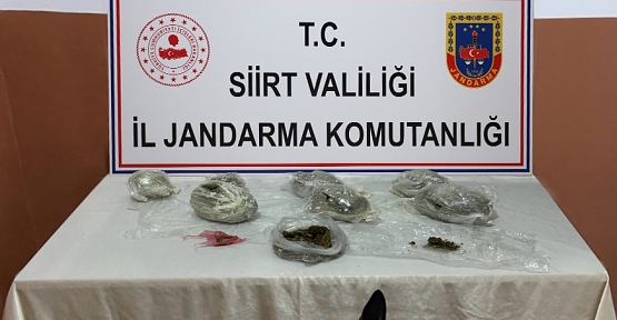 Siirt’te Jandarma Uyuşturucu Tacirlerine Ağır Darbe Vurdu