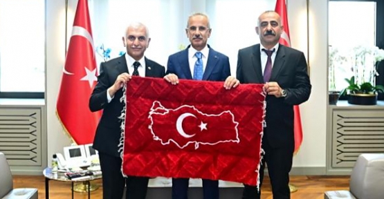Milletvekili Gül, İl Genel Meclis Başkanı Bayram, Ulaştırma Bakanı Uraloğlu’nu Ziyaret Etti