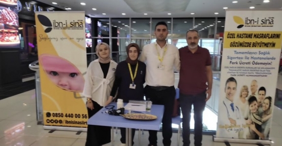 Özel Siirt İbni Sina Hastanesi Siirt Park AVM’de Stant Açtı