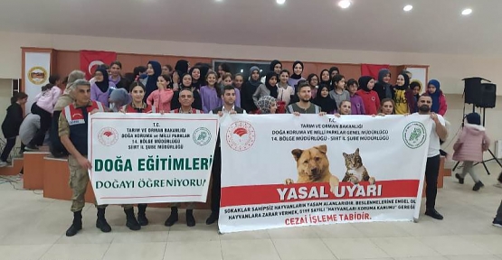 Siirt’te 4 Ekim Dünya Hayvanları Koruma Gününde Çeşitli Etkinlikler Düzenlendi