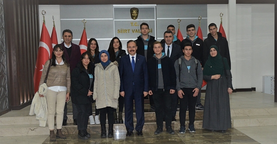 Siirt Sosyal Bilimler Lisesinden Vali Kızılkaya’ya Ziyaret