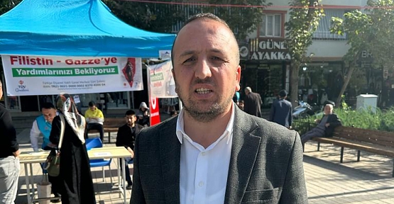 Siirt Diyanet-Sen Başkanı Evin'den Filistin Kermesi Teşekkürü