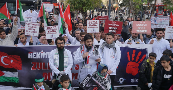 Siirt'te Görevli Doktorlar İnsanlık Adına”Sessiz Yürüyüş” Düzenlendi!