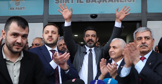 AK Parti Siirt Belediye Başkan Adayı Av. Ekrem Olğaç’a Coşkulu Karşılama!