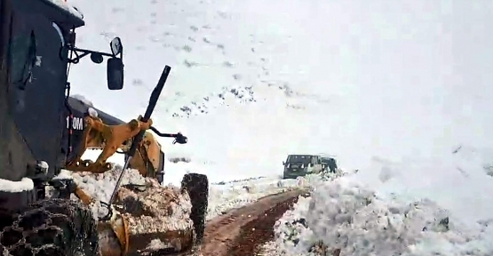 Siirt’te Karda Mahsur Kalan Araçlar Kurtarıldı