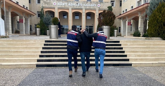18 Yıl 9 Ay Hapis Cezası Bulunan Şahıs Siirt’te Yakalandı