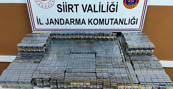 Siirt- Eruh Karayolunda 1.100 Paket Kaçak Sigara Ele Geçirildi