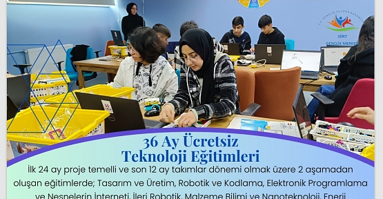 Siirt’te Deneyap Teknoloji Atölyeleri İçin Başvurular Başladı