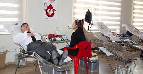 Siirt’te Emniyetten Kızılay'ın Kan Bağışına Destek