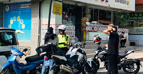 Siirt’te Motosiklet Sürücülerine Yönelik Denetim Devam Ediyor