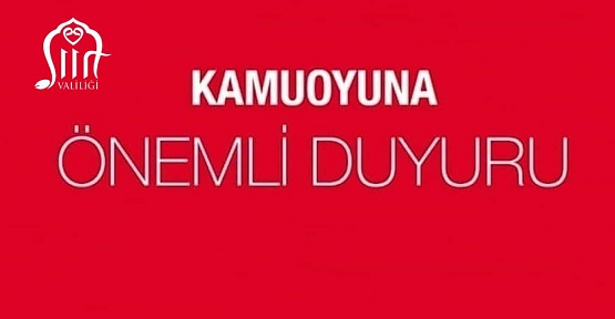 SİİRT’TE KONTROLLÜ PATLATMA DUYURUSU