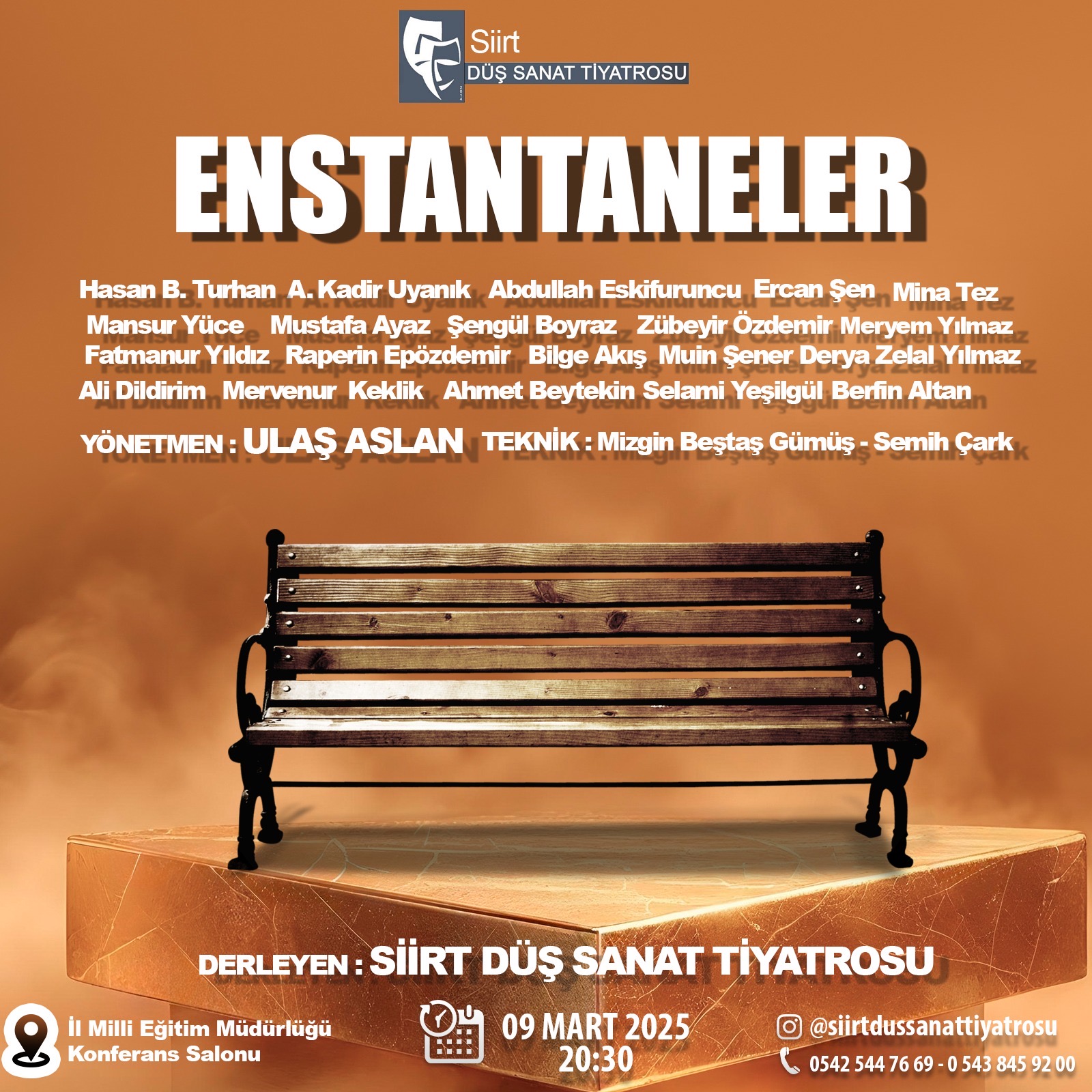 Düş Sanat Tiyatrosu’ndan “Enstantaneler” Siirt’te Sahnelenecek