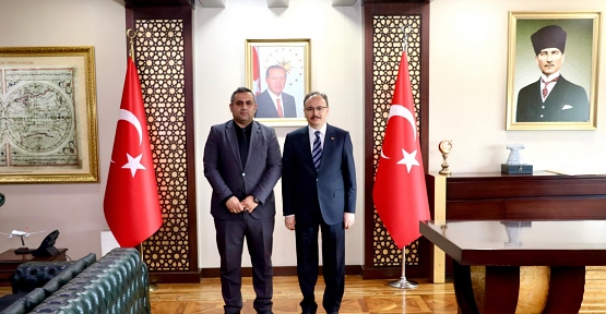 Vali Dr. Kemal Kızılkaya, İl Göç Müdürü Zafer Akın’ı Makamında Kabul Etti