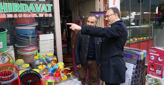 SİİRT’TE KALDIRIM İŞGALLERİNE KARŞI DENETİMLER BAŞLADI