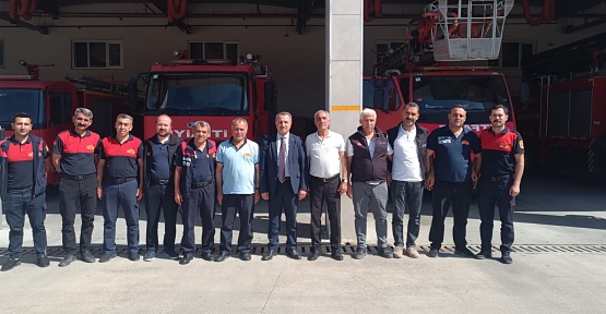 AFAD Siirt İl Müdürlüğünden İtfaiyeye Anlamlı Ziyaret: Ortak Çalışmalar Masaya Yatırıldı