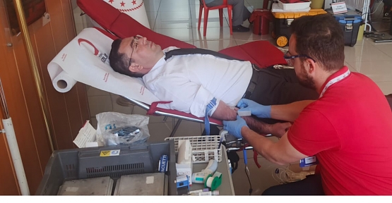 Siirt Cumhuriyet Başsavcısı Tuğan Sarıca 32. Kez Kan Bağışında Bulundu