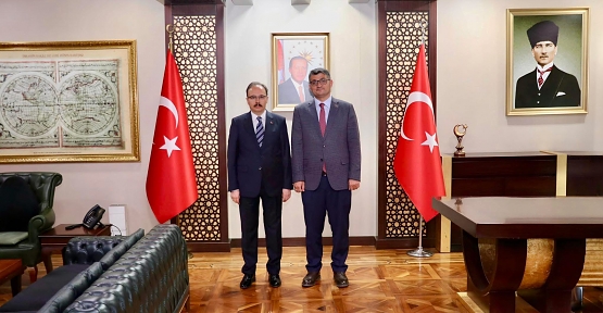 Vali Kızılkaya, Yeni Sağlık Müdürünü Makamında Kabul Etti