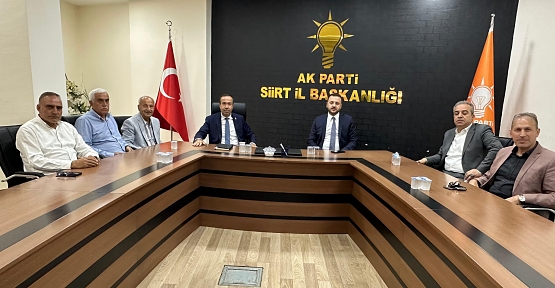 AK Parti MKYK Üyesi Mustafa Özkan Siirt’te İstişare Toplantısı Gerçekleştirdi