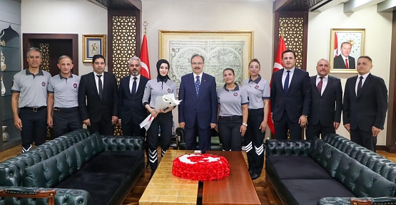 Vali Kızılkaya, Özel Güvenlik Haftası’nda Görevlileri Makamında Ağırladı