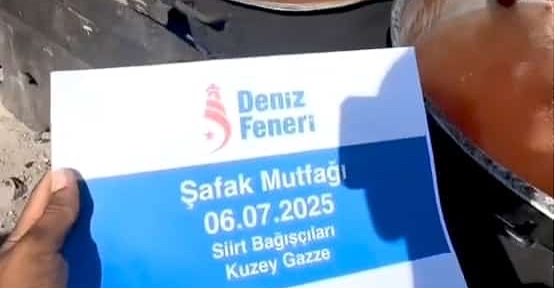 Siirtli Bağışçılarla Gazze Beyt Lahya’da Kurulan Mutfakta Yemek Dağıtıldı