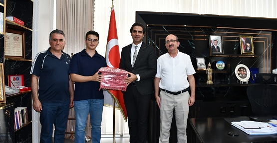Türkiye Birincileri İl Milli Eğitim Müdürü İlhan Saz’ın Konuğu Oldu