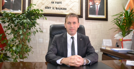  AK PARTİ SİİRT İL BAŞKANI ÇALAPKULU, VATANDAŞLARI UYARDI