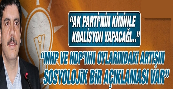 Aktay; 'MHP ve HDP'nin oylarındaki artışın sosyolojik açıklaması var'