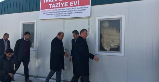 BAŞKAN KARAATAY, TAZİYE EVLERİ İNŞAATLARINI DENETLEDİ