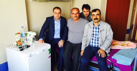 Pervari Belediye Başkanı Tayyar Özcan, Hasta Ziyaretlerinde