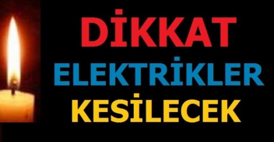 ELEKTRİK KESİNTİSİ