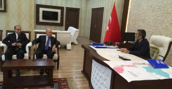 LİMAK Holding'in Yönetim Kurulu Başkanı Nihat Özdemir Kurtalan Kaymakamı Oktay Ateş’i Ziyaret Etti