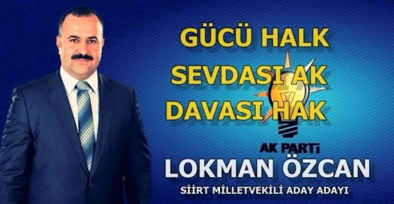 Lokman Özcan'dan STK’lara Teşekkür