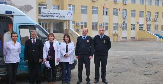 POLİS OKULU ÖĞRENCİLERİNE DİŞ TARAMASI YAPILDI