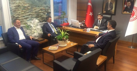  Rektör Erman ve Başkan Özcan'dan, Yasin Aktay'a Ziyaret