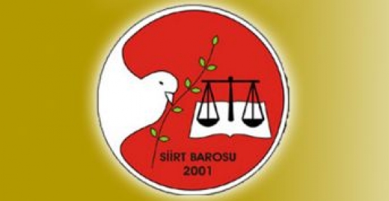 SİİRT BAROSUNDAN BAŞSAĞLIĞI MESAJI