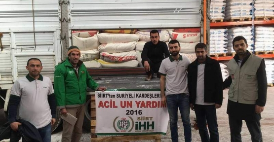 Siirt İHH'DEN  Suriye'ye Yardım